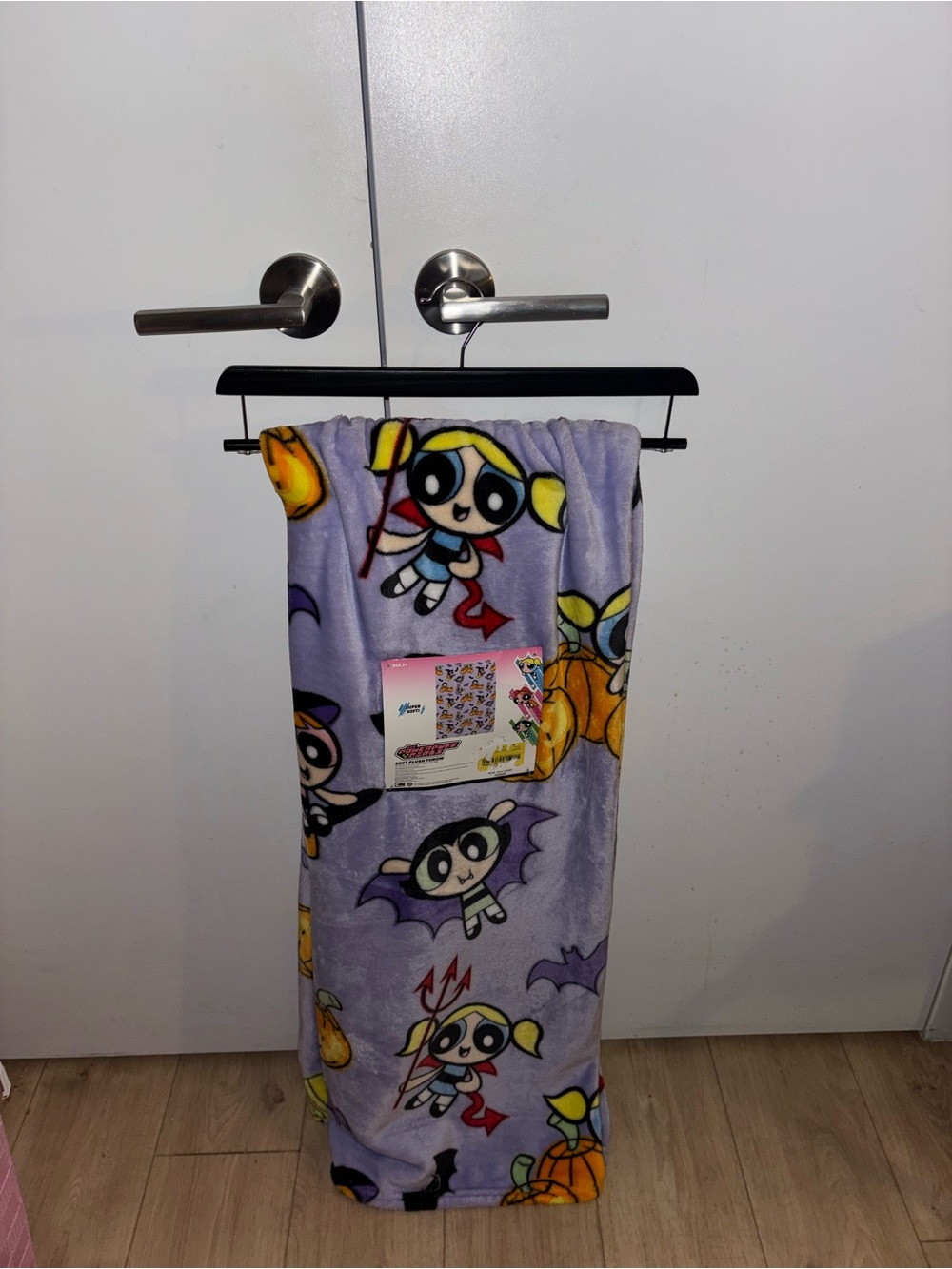 Cartoon Network Powerpuff Girls Purple Halloween Throw Blanket